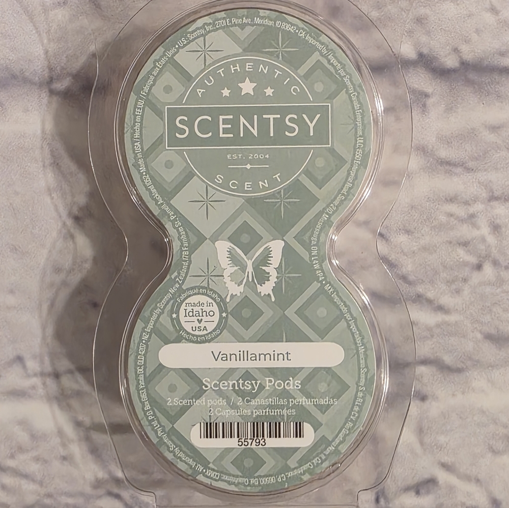Scentsy Clothesline And  Vanillamint Pods - Soft Green - Picture 3 of 3